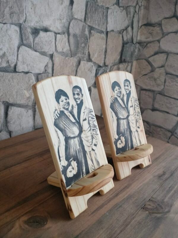 Handmade Wood Phone Stand - Image 7