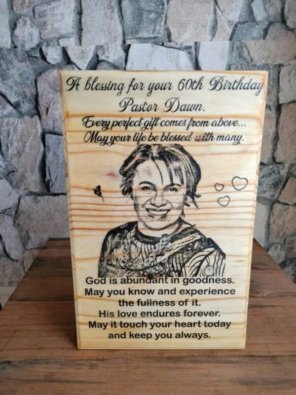 A4 Personalized Wood Photo Plaques. - Image 6