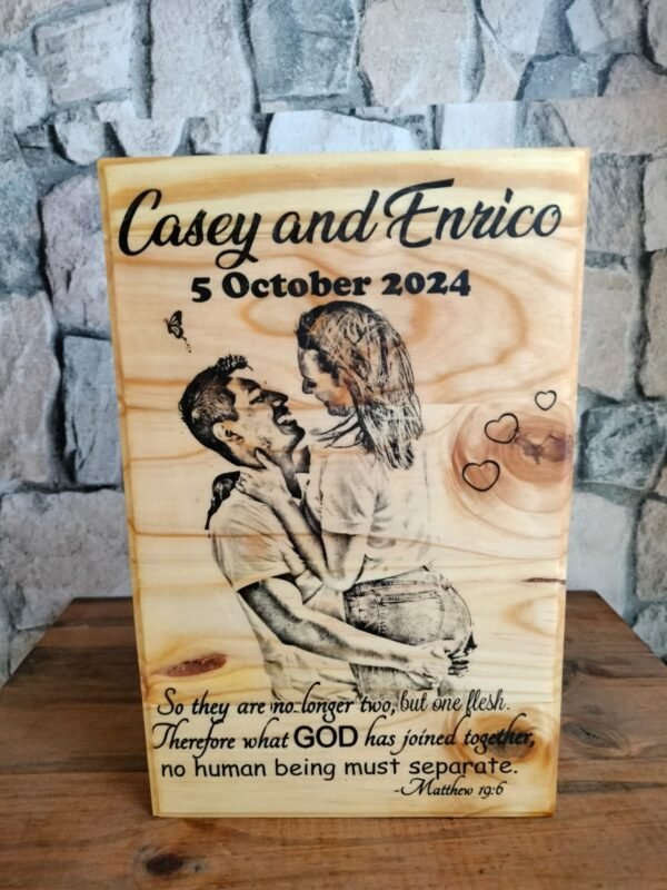 A4 Personalized Wood Photo Plaques. - Image 4