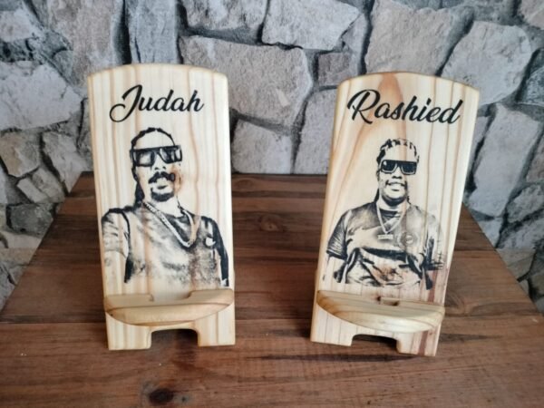 Handmade Wood Phone Stand - Image 9