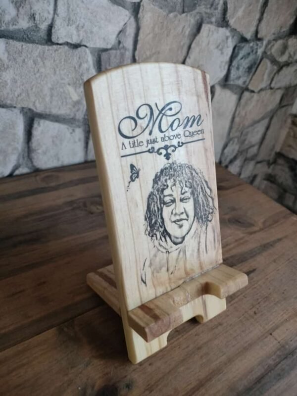 Handmade Wood Phone Stand - Image 8