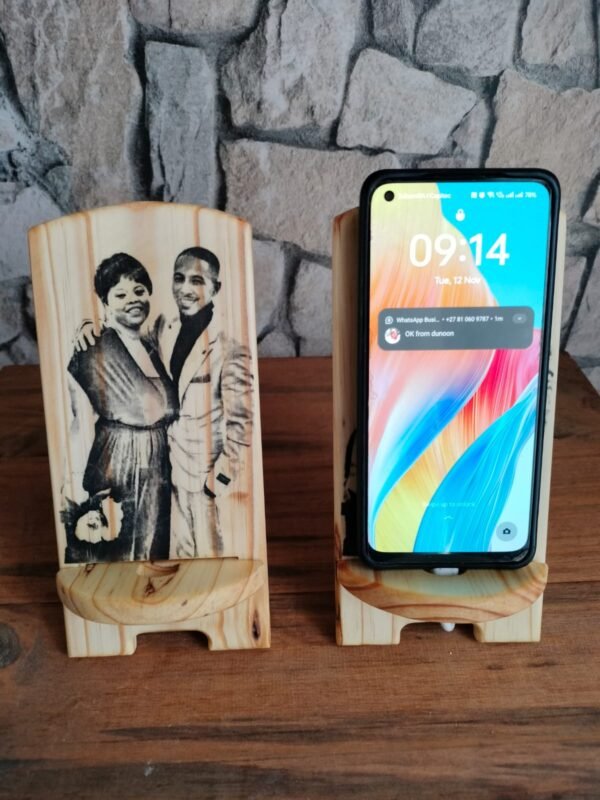 Handmade Wood Phone Stand